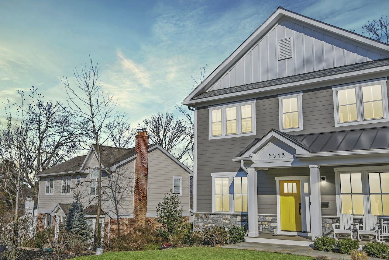 Large grey luxury home in Virginia